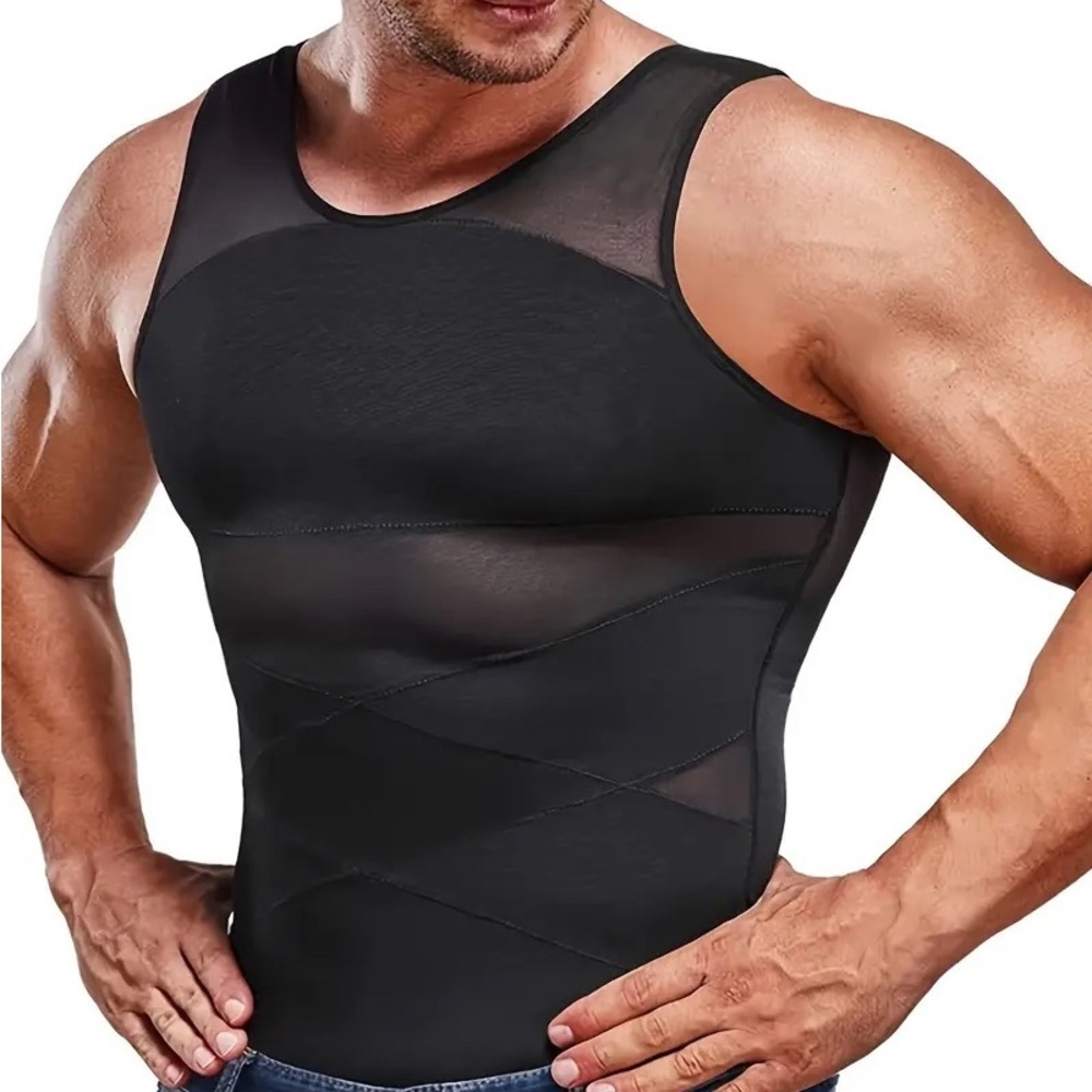 Black Mens Compression Shirt